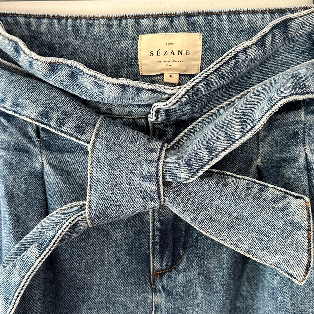 Sezane Austin jean trouser. Like new. FR 40/US 8